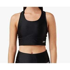 DKNY Women's Boat Neck Sports Black Sports Bra XS